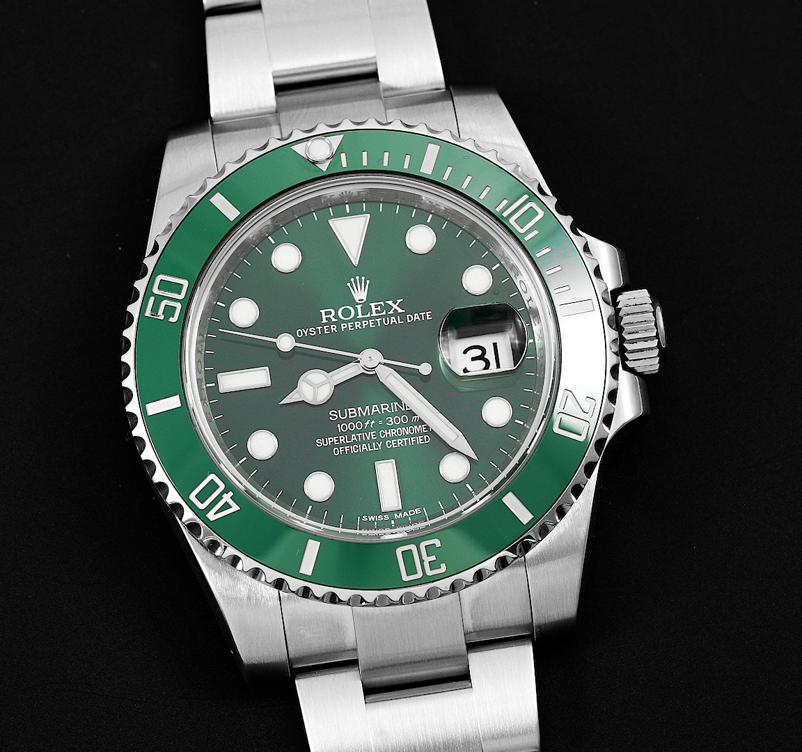 Rolex Submariner Date 116610LV, 40mm, Green Dial, Green Bezel, Pre